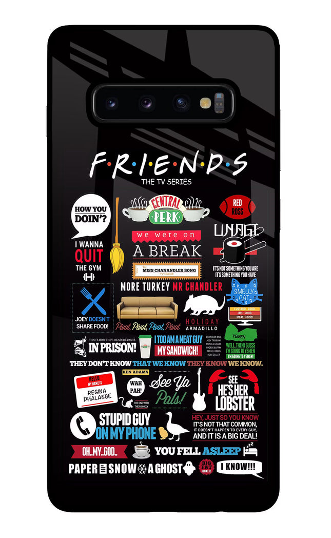 FRIENDS Samsung S10 Plus Glass Case Back Cover by Casekaro