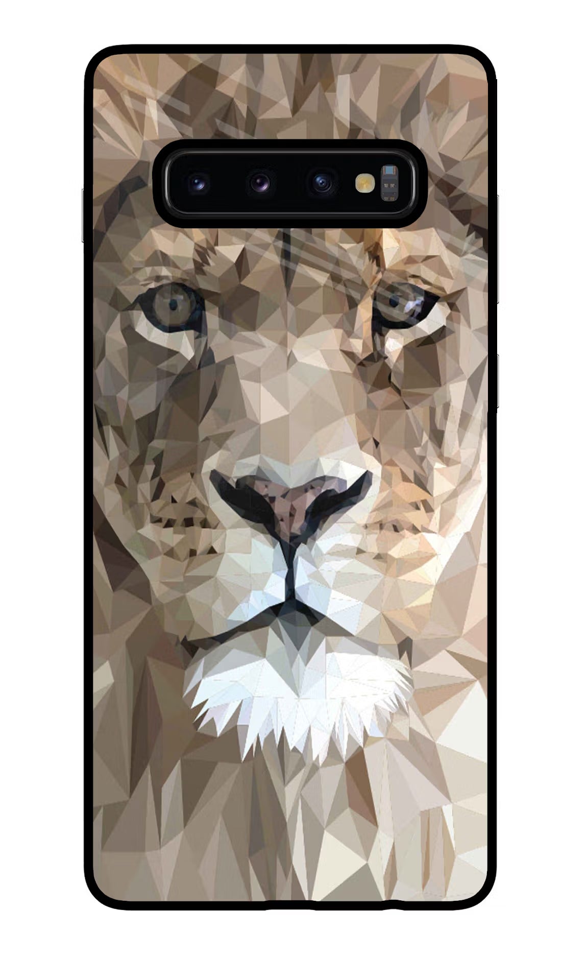 Lion Art Samsung S10 Plus Glass Case Back Cover by Casekaro