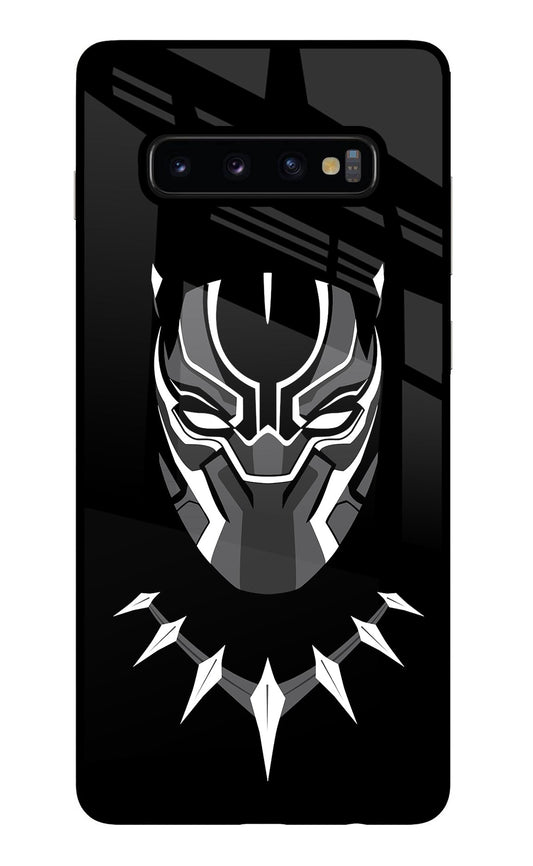 Black Panther Samsung S10 Plus Glass Case