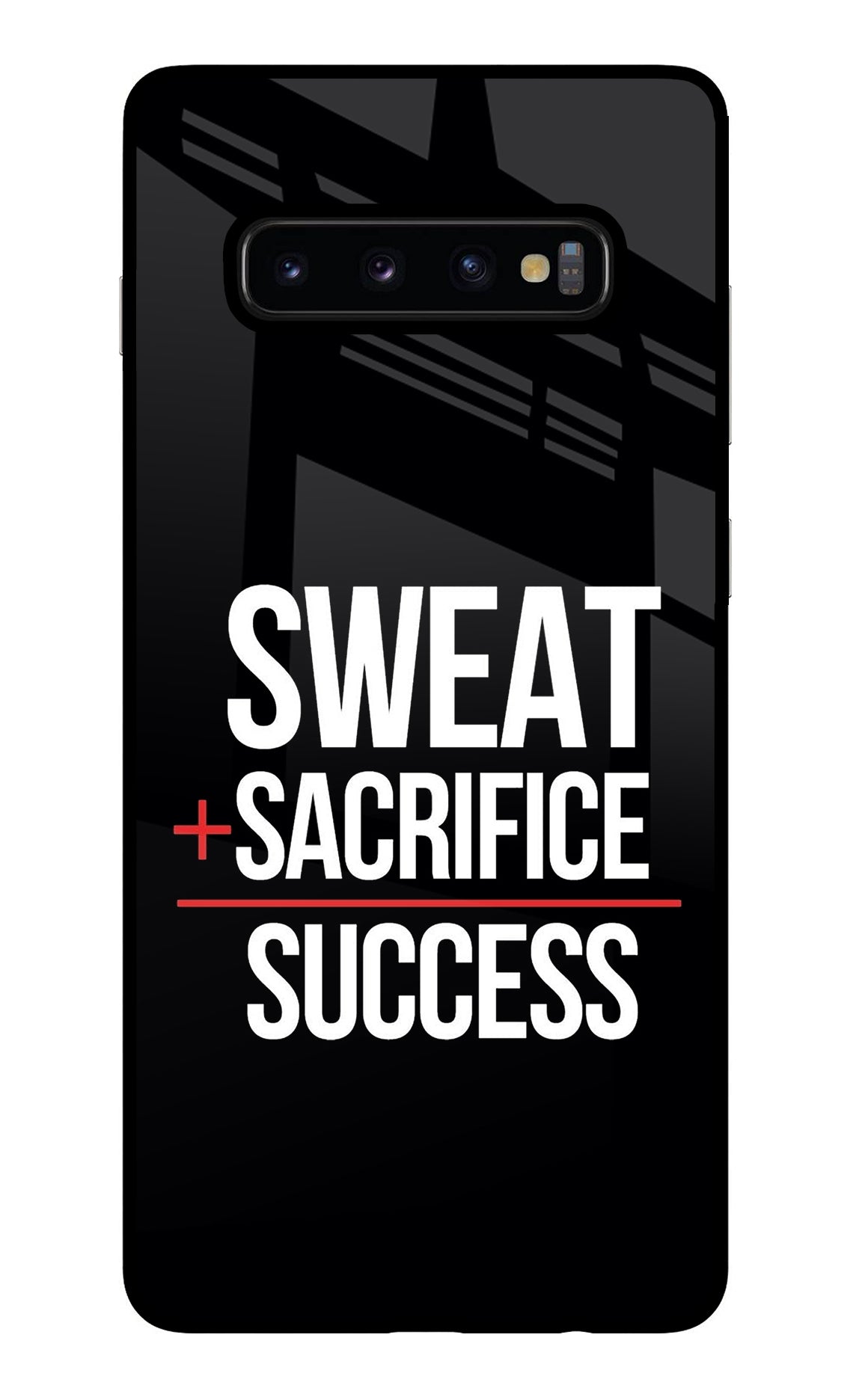 Sweat Sacrifice Success Samsung S10 Plus Back Cover