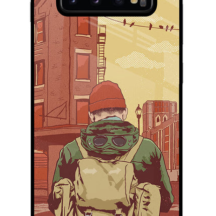Adventurous Samsung S10 Plus Glass Case Back Cover by Casekaro