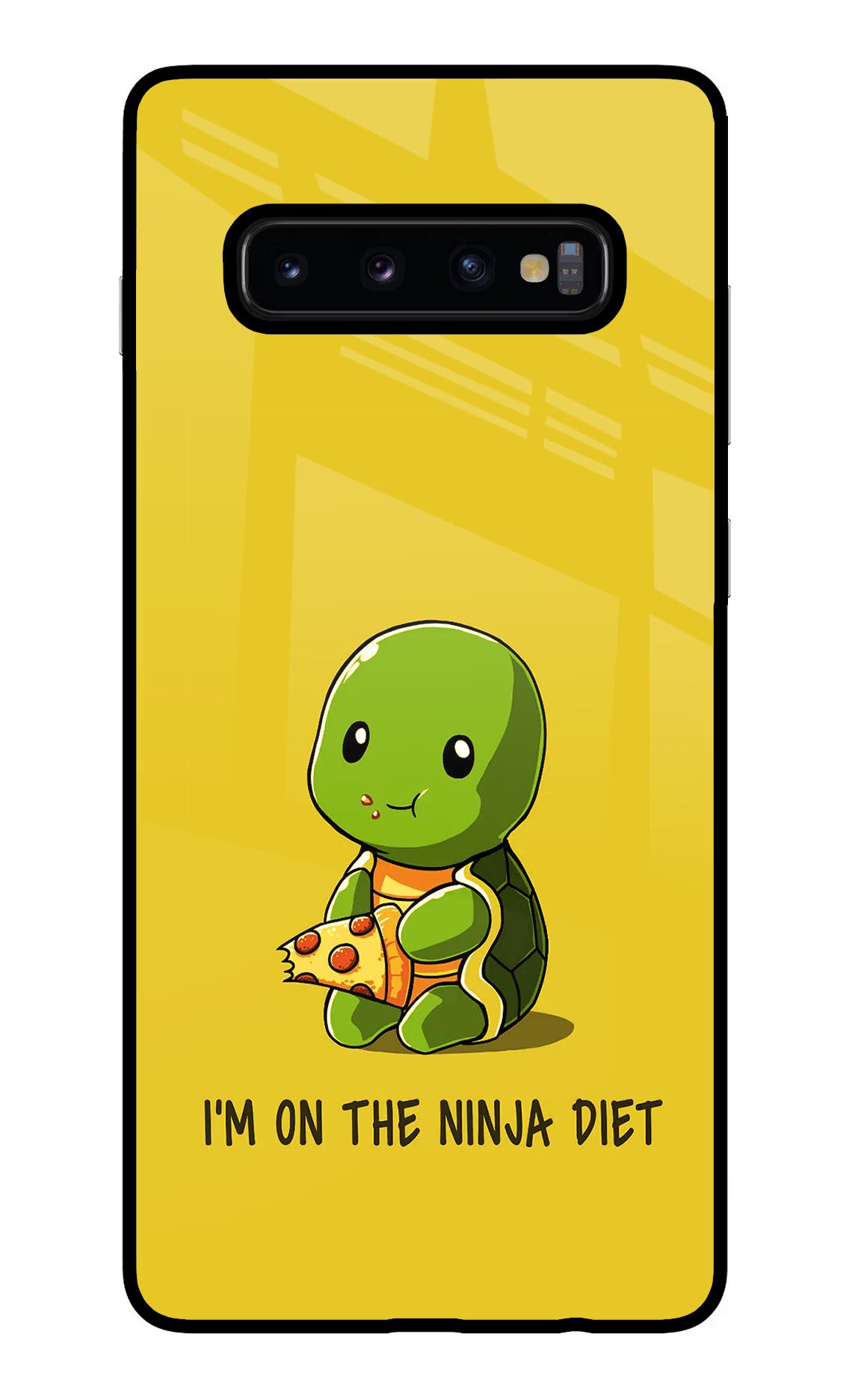 I'm on Ninja Diet Samsung S10 Plus Glass Case Back Cover by Casekaro