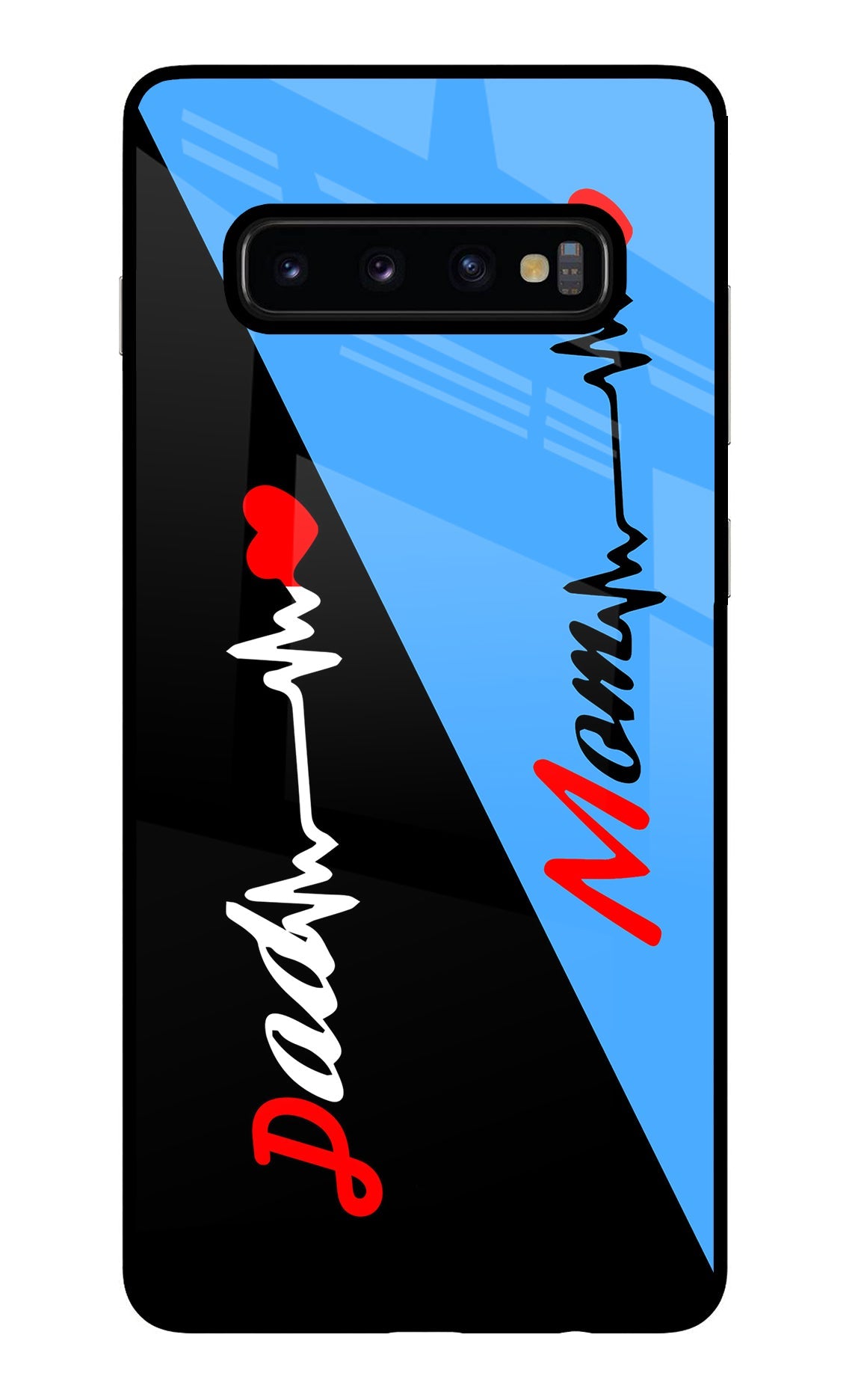 Mom Dad Samsung S10 Plus Back Cover