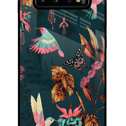 Birds Samsung S10 Plus Glass Case Back Cover by Casekaro