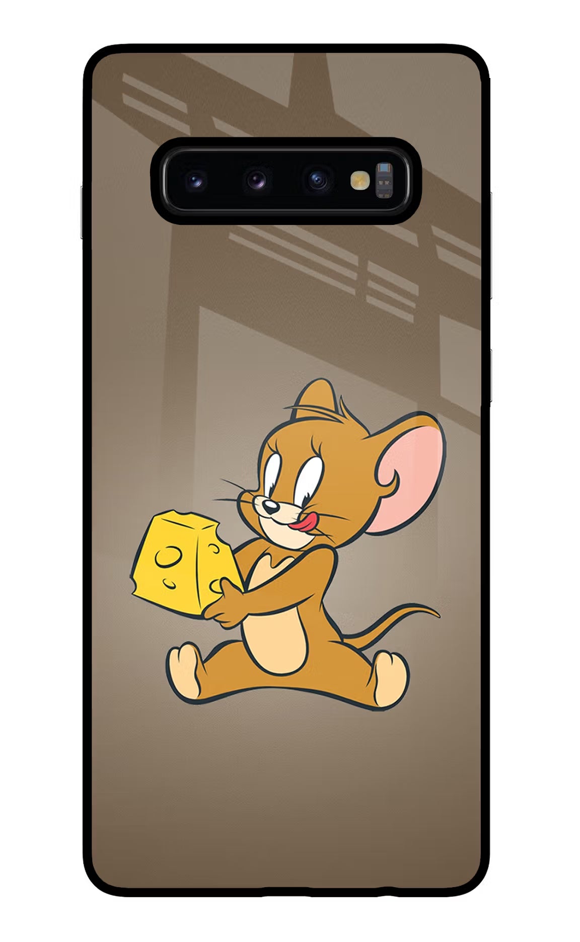 Jerry Samsung S10 Plus Glass Case Back Cover by Casekaro