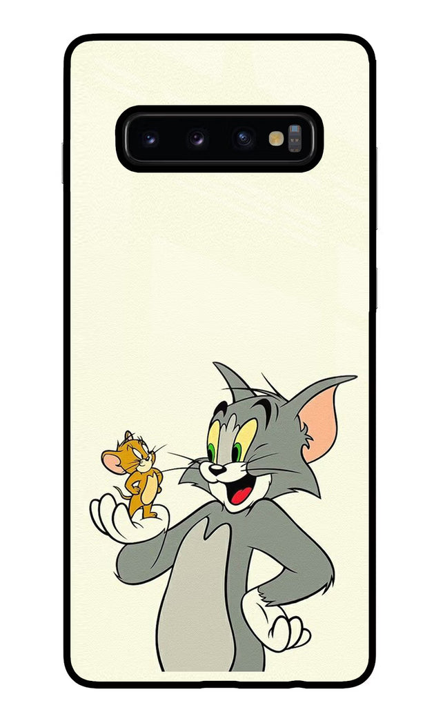 Tom & Jerry Samsung S10 Plus Glass Case Back Cover by Casekaro