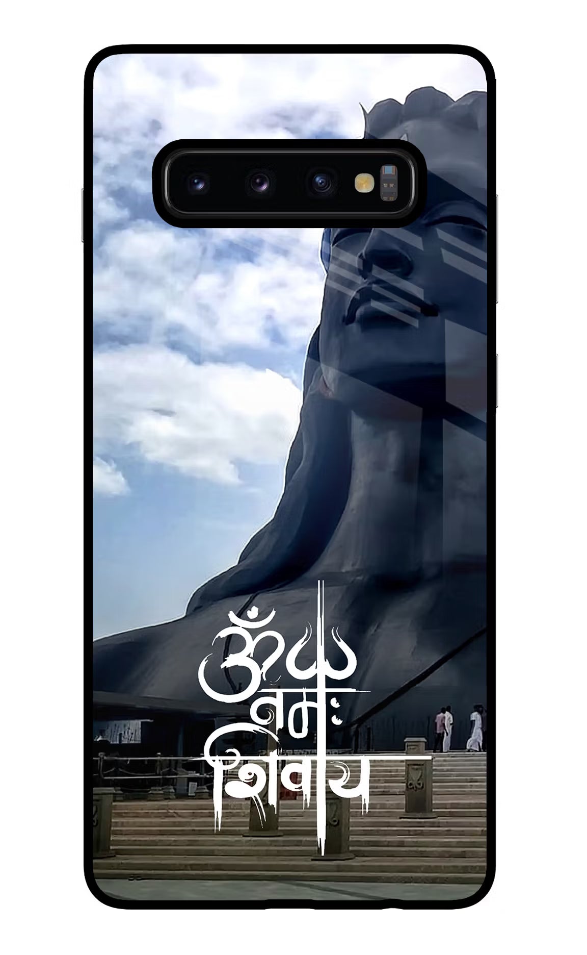 Om Namah Shivay Samsung S10 Plus Glass Case Back Cover by Casekaro