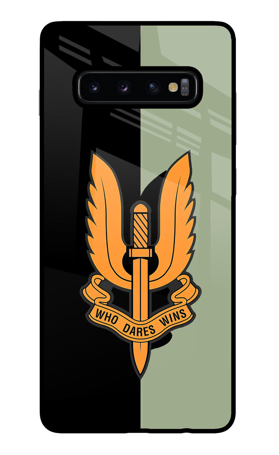 Balidan Logo Samsung S10 Plus Back Cover, Glass case