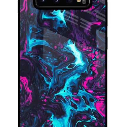 Abstract Samsung S10 Plus Glass Case