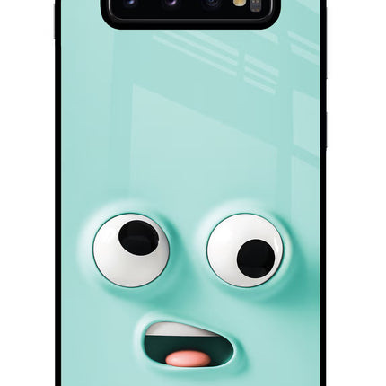 Funny Cartoon Samsung S10 Plus Glass Case Back Cover by Casekaro