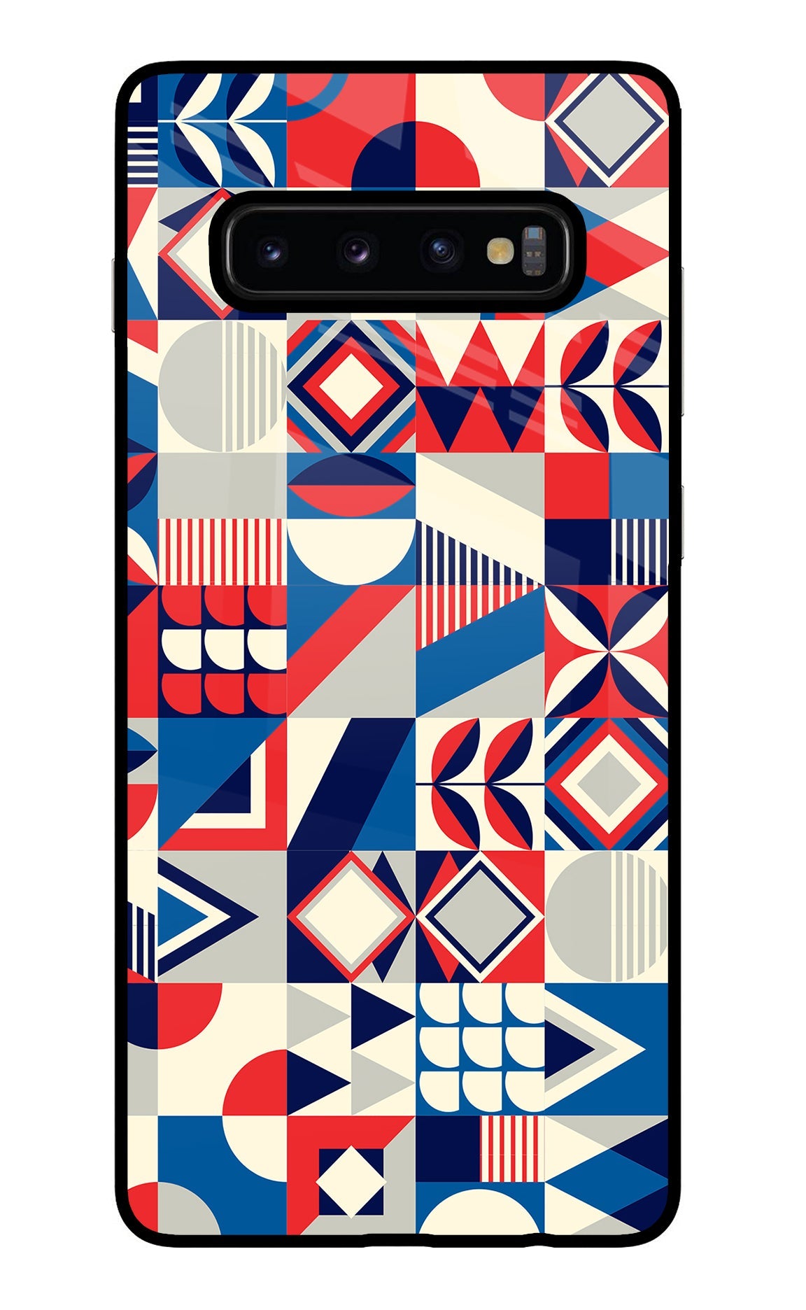 Colorful Pattern Samsung S10 Plus Glass Case