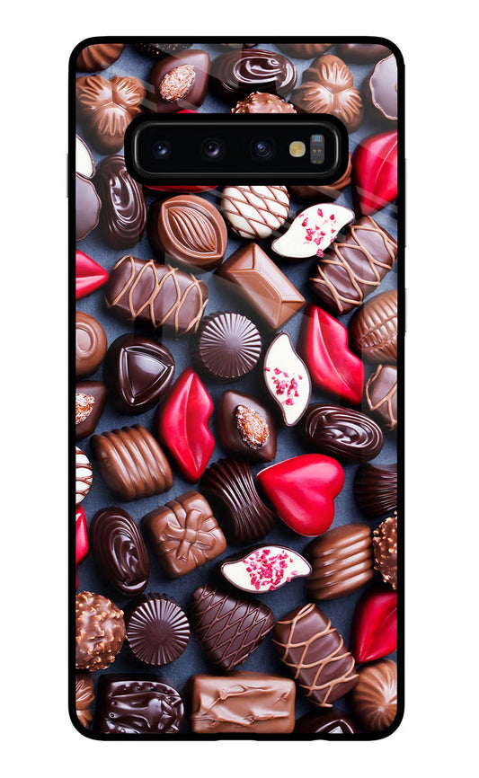 Chocolates Samsung S10 Plus Glass Case