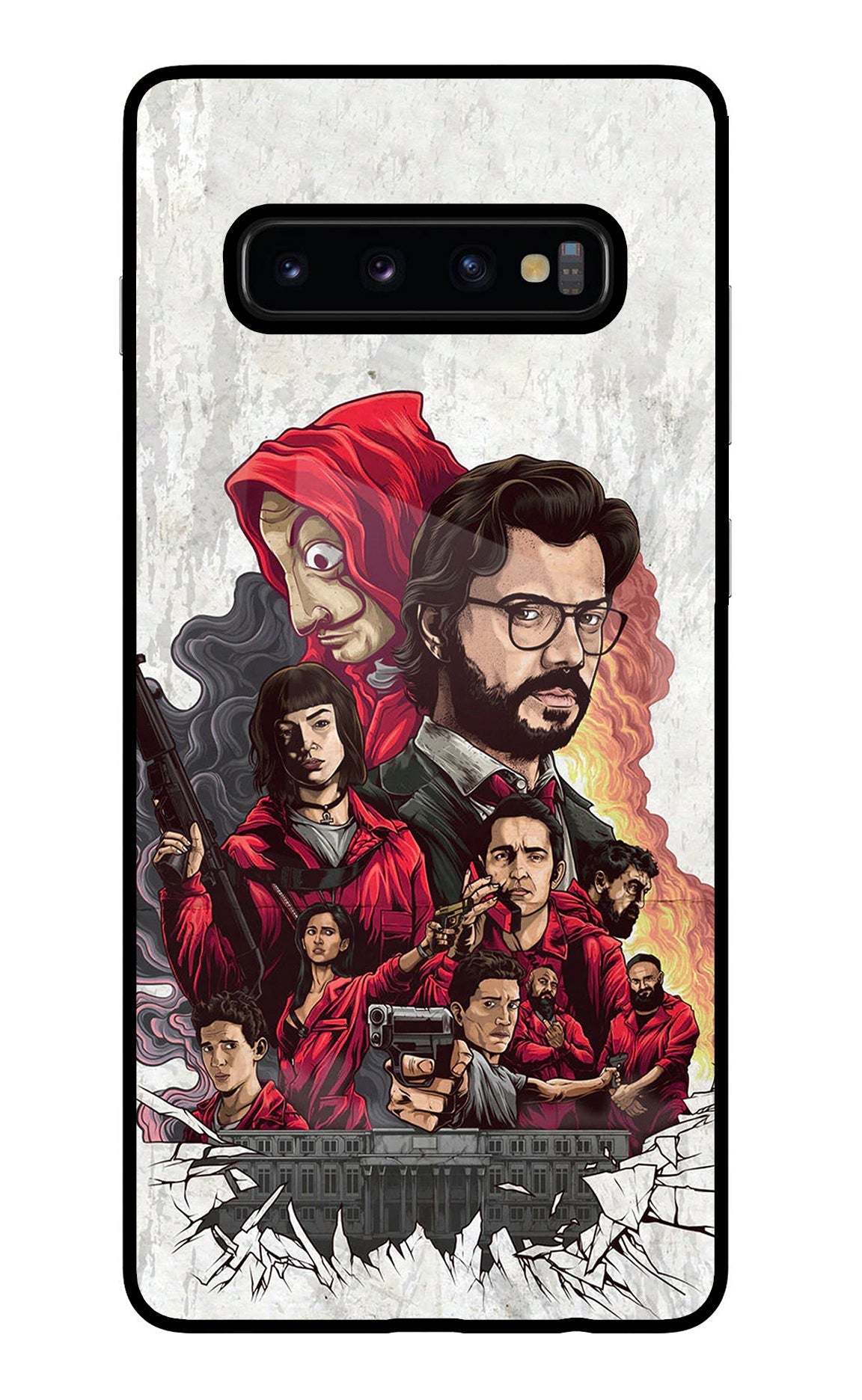 Money Heist Artwork Samsung S10 Plus Back Cover