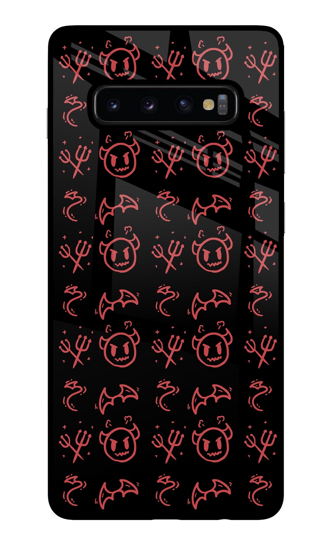 Devil Samsung S10 Plus Glass Case