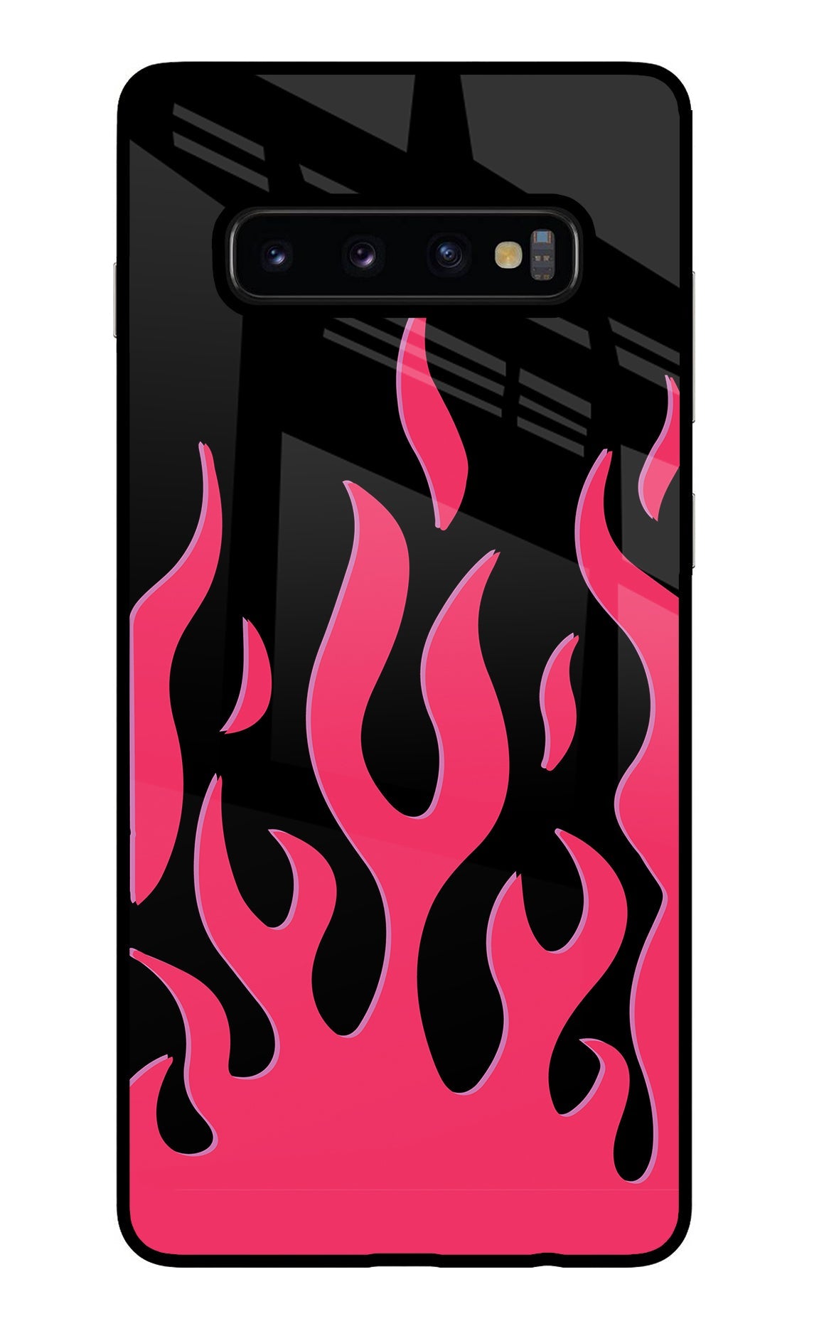 Fire Flames Samsung S10 Plus Back Cover