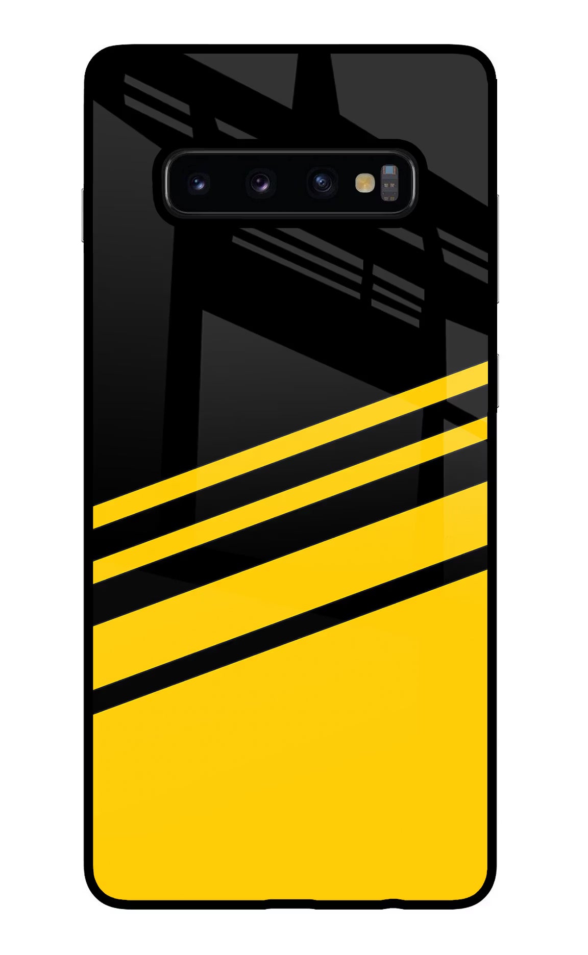 Yellow Shades Samsung S10 Plus Glass Case Back Cover by Casekaro
