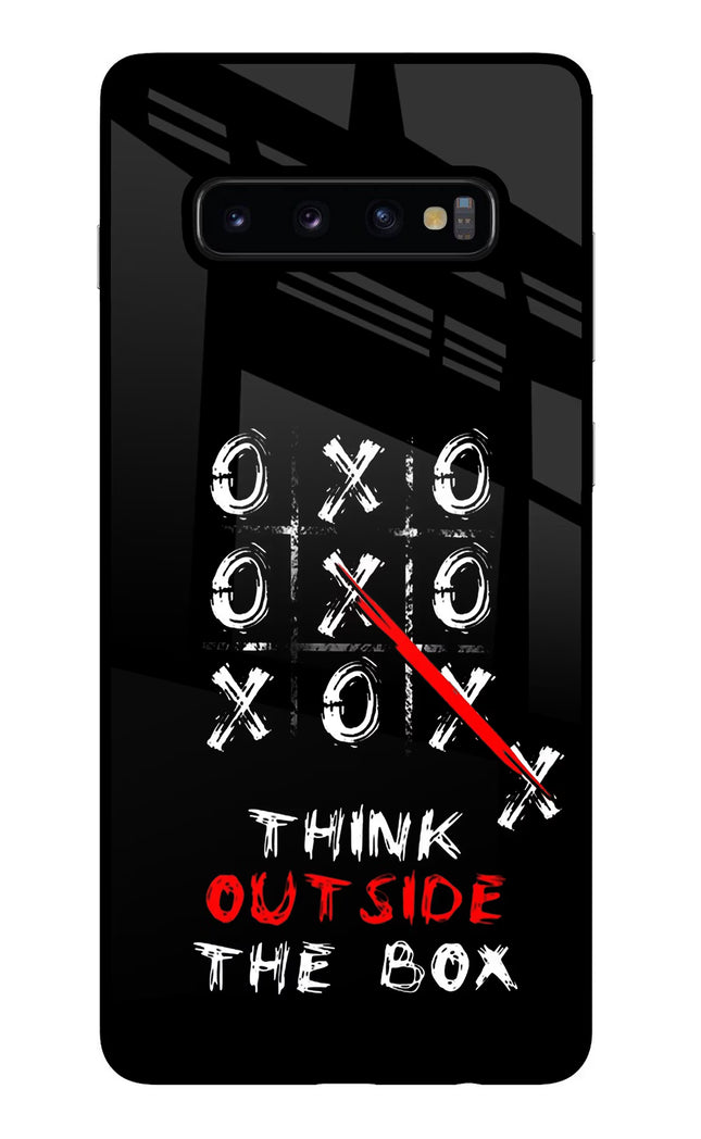 Think out of the BOX Samsung S10 Plus Glass Case Back Cover by Casekaro