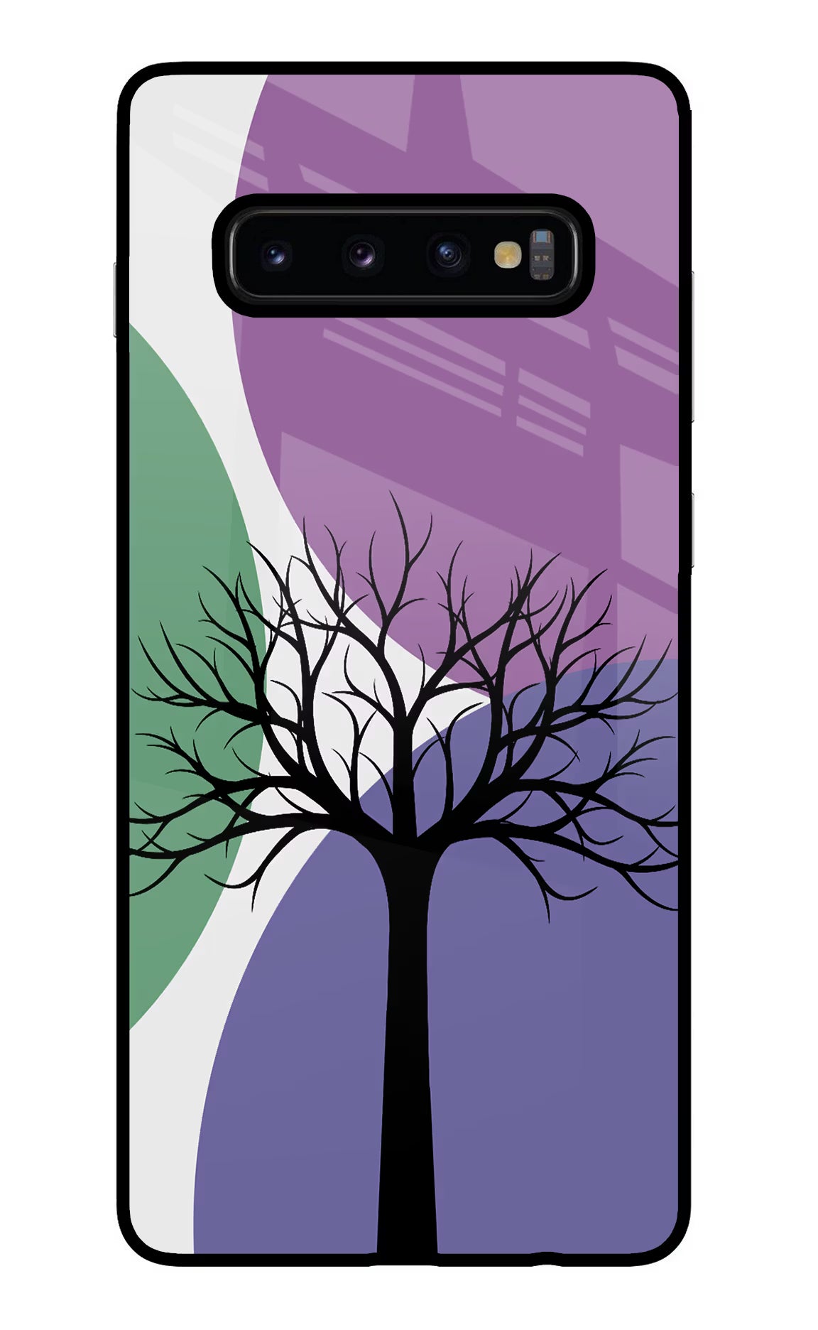 Tree Art Samsung S10 Plus Glass Case Back Cover by Casekaro