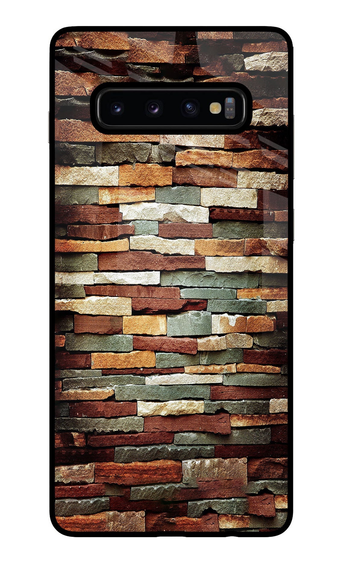 Bricks Pattern Samsung S10 Plus Back Cover