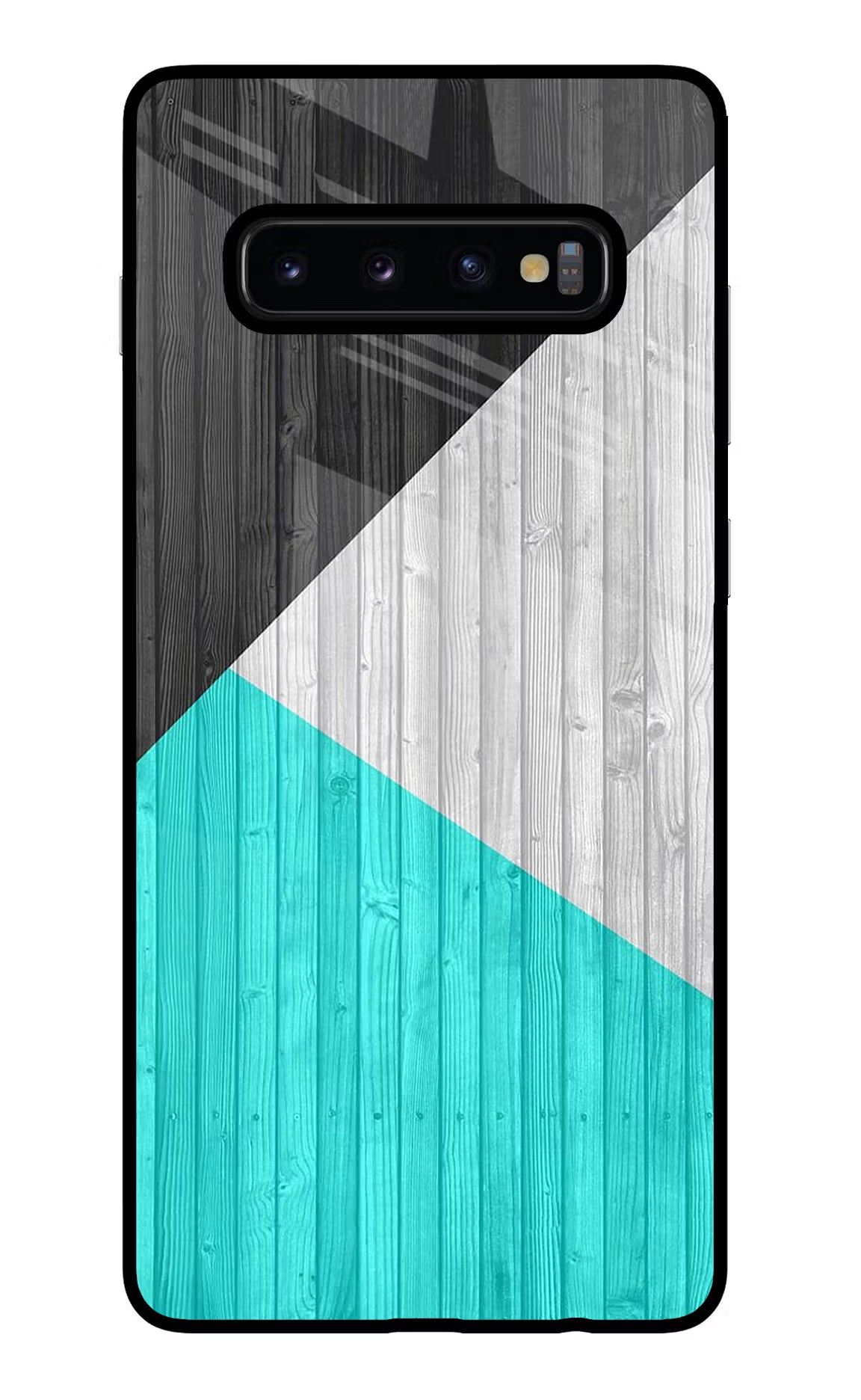 Wooden Abstract Samsung S10 Plus Glass Case Back Cover by Casekaro