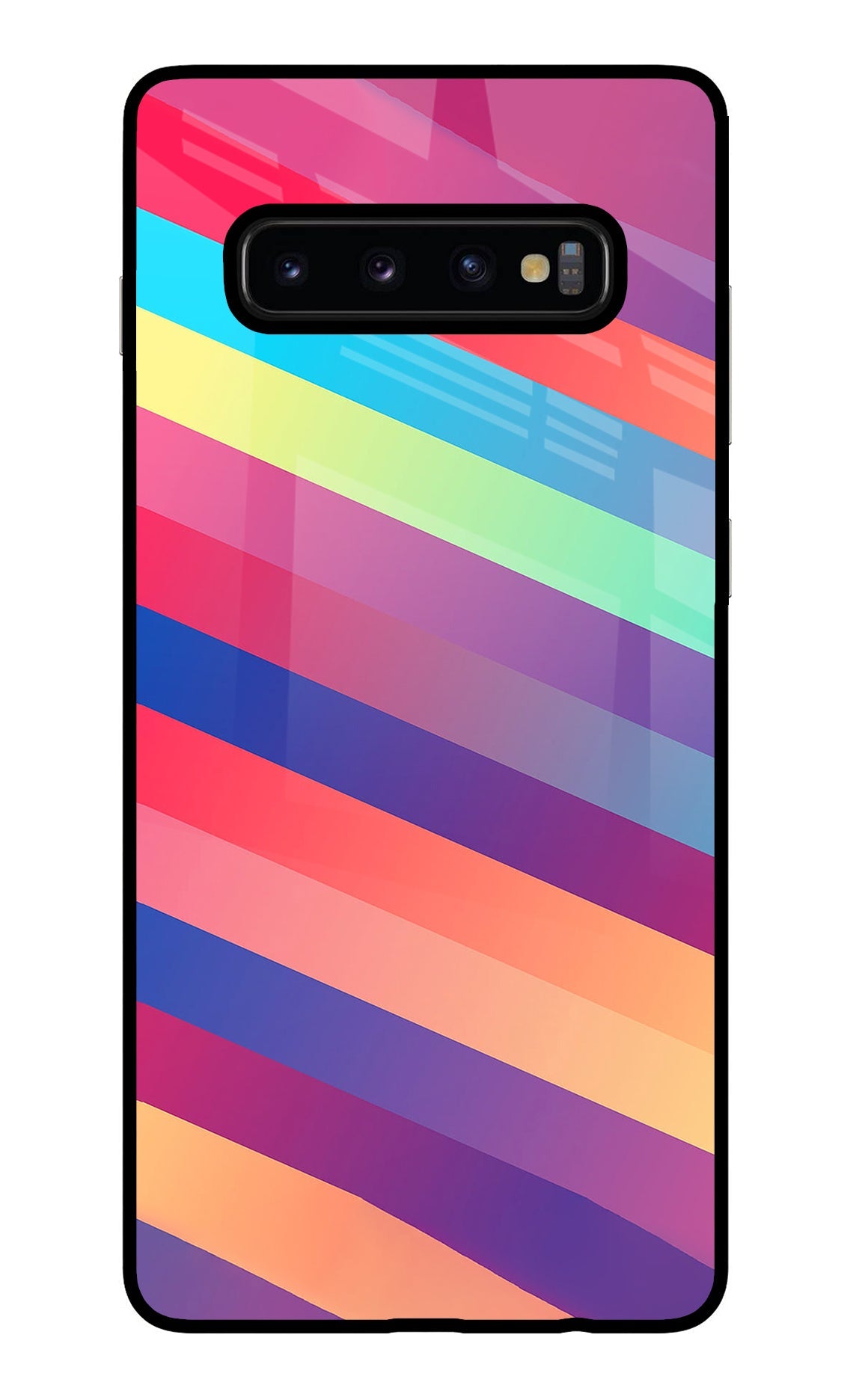 Stripes color Samsung S10 Plus Back Cover