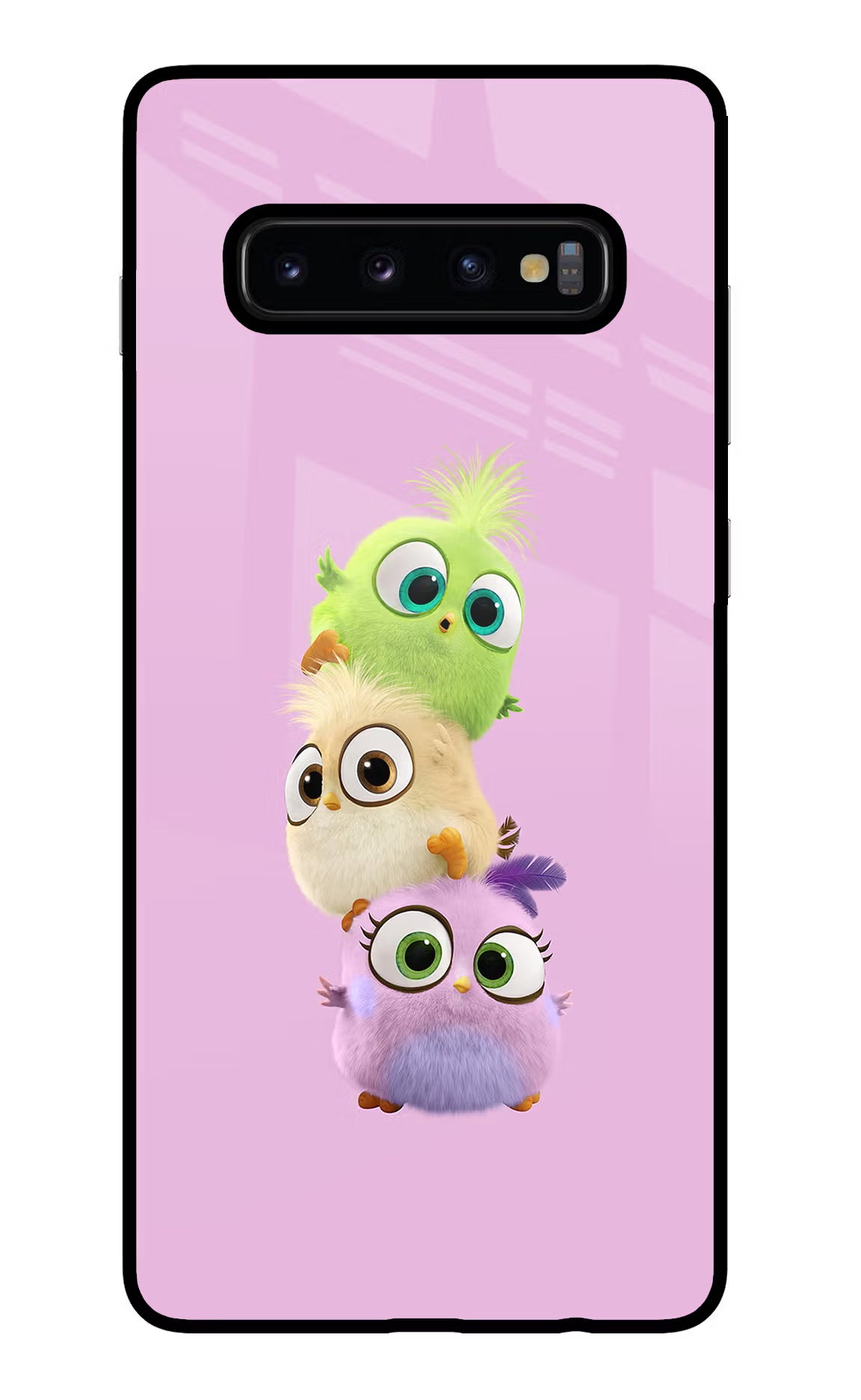 Cute Little Birds Samsung S10 Plus Glass Case Back Cover by Casekaro