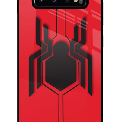 Spider Samsung S10 Plus Glass Case Back Cover by Casekaro