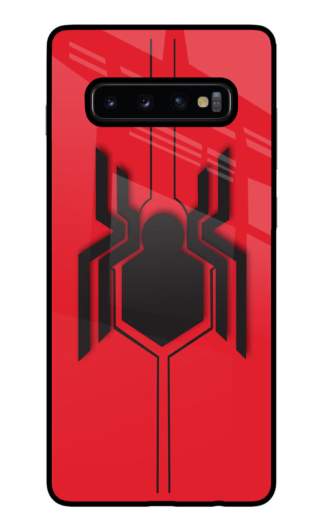 Spider Samsung S10 Plus Glass Case Back Cover by Casekaro
