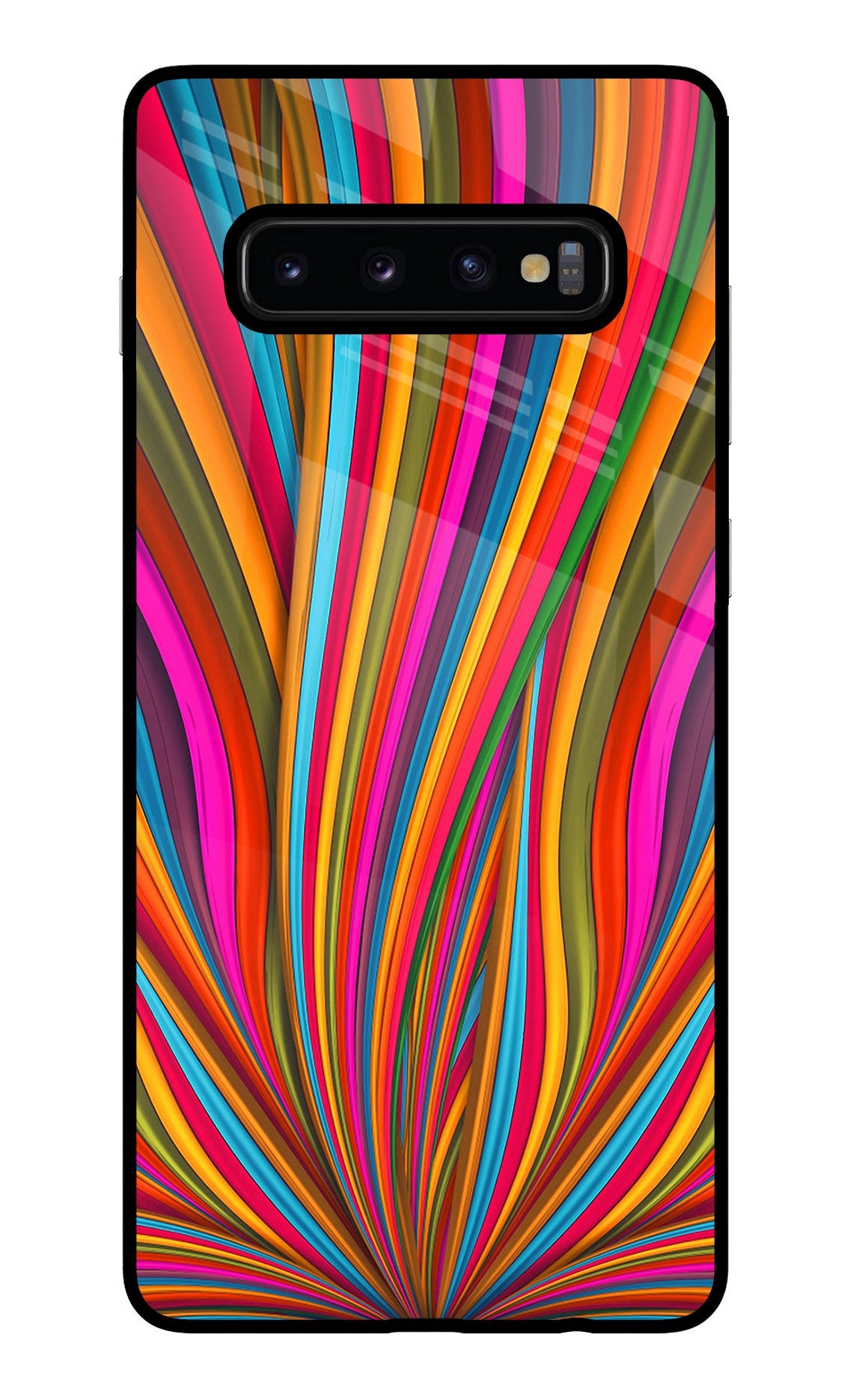 Trippy Wavy Samsung S10 Plus Glass Case