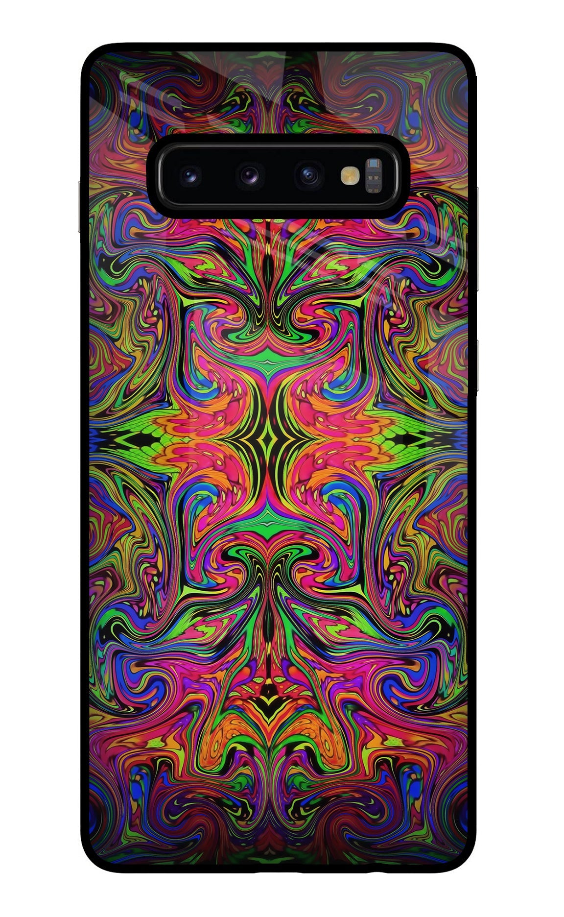 Psychedelic Art Samsung S10 Plus Glass Case