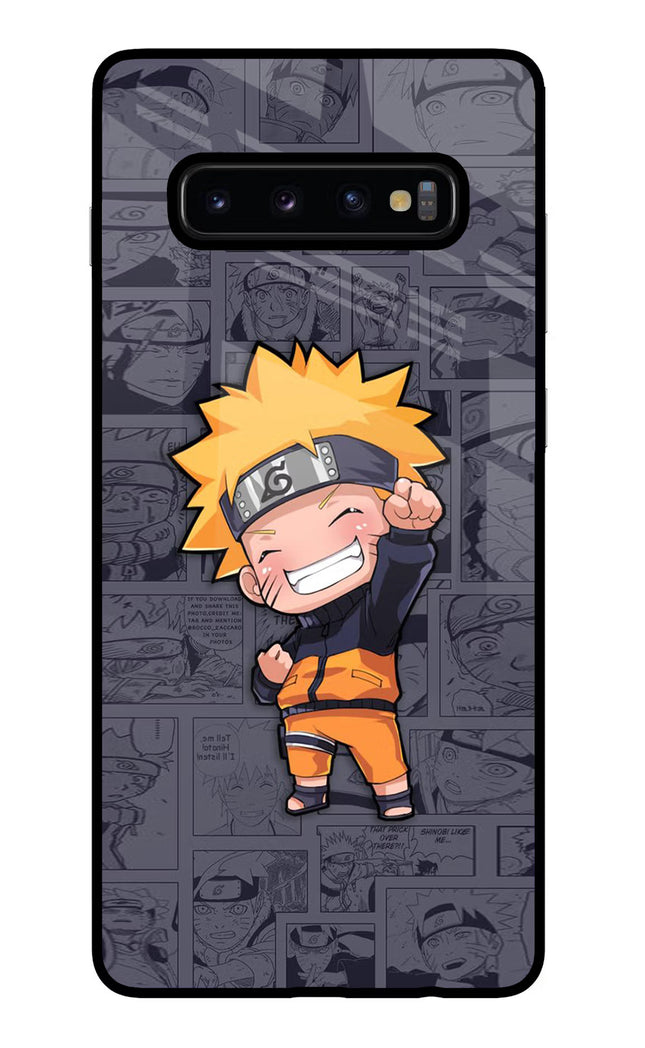 Chota Naruto Samsung S10 Plus Glass Case Back Cover by Casekaro