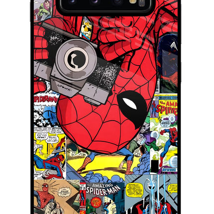 Spider Man Samsung S10 Plus Glass Case Back Cover by Casekaro
