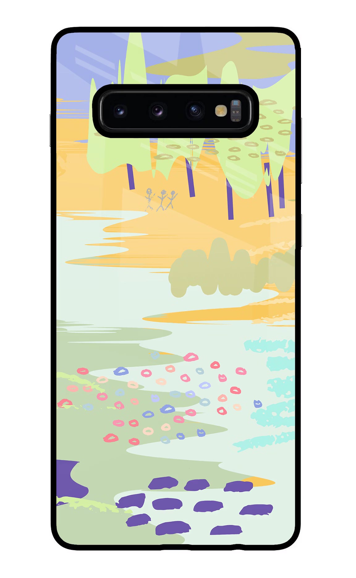 Scenery Samsung S10 Plus Glass Case Back Cover by Casekaro