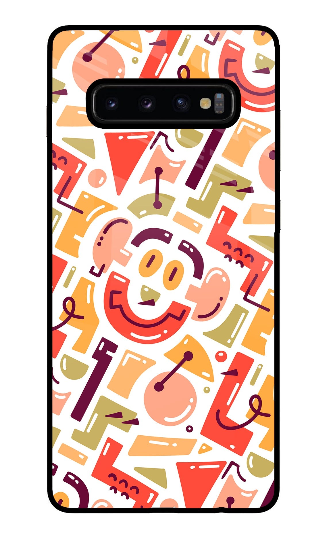 Doodle Pattern Samsung S10 Plus Back Cover