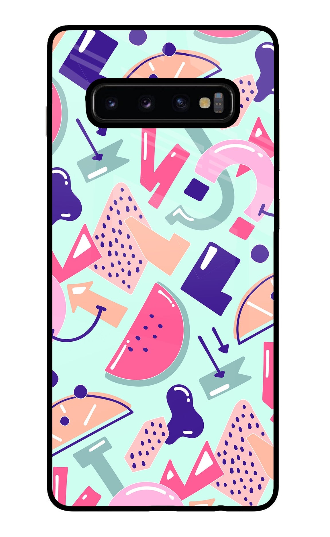 Doodle Pattern Samsung S10 Plus Back Cover