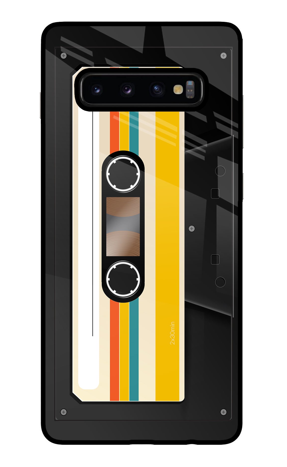 Tape Cassette Samsung S10 Plus Glass Case