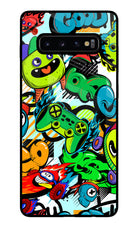 Game Doodle Samsung S10 Plus Glass Case