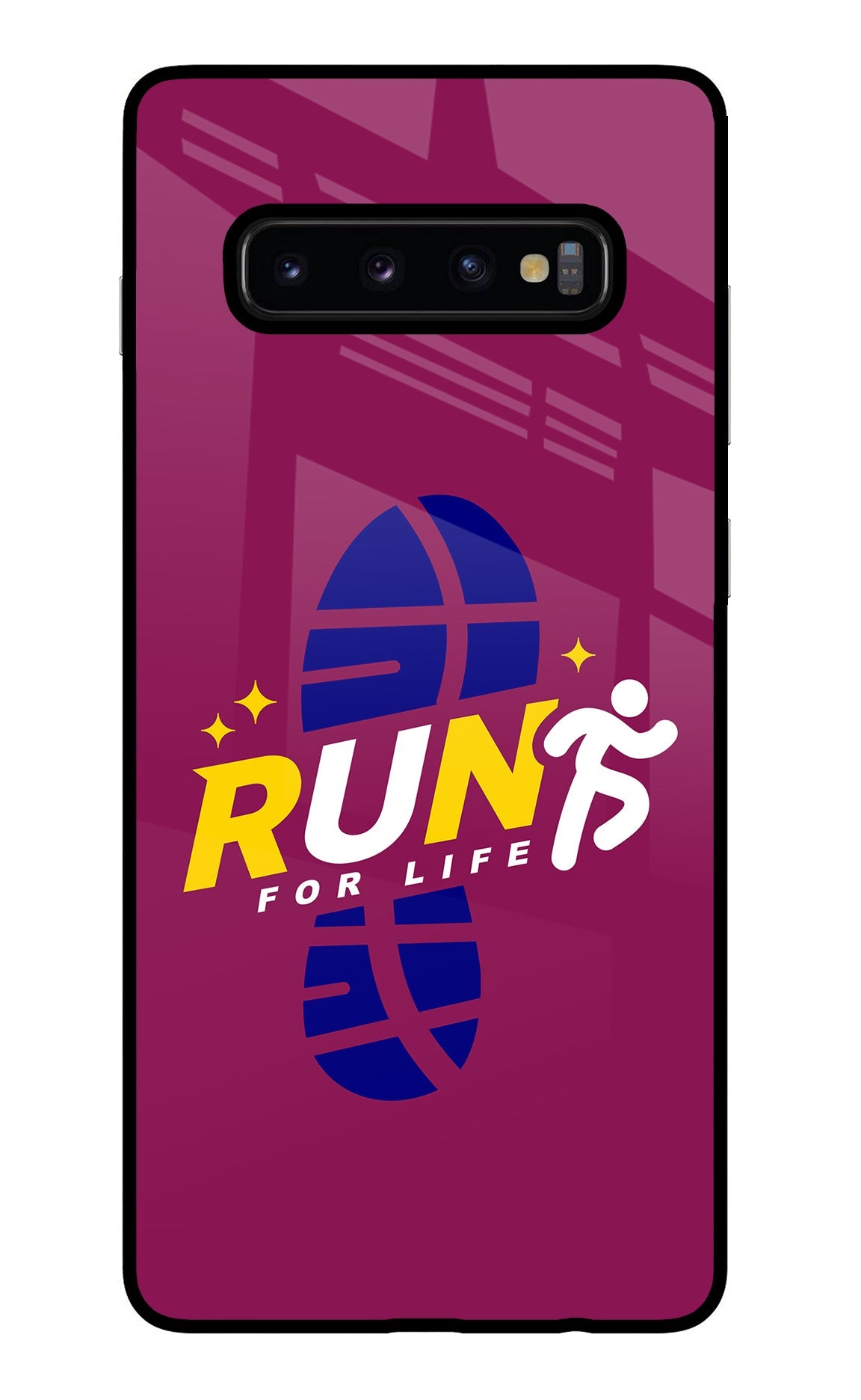 Run for Life Samsung S10 Plus Back Cover