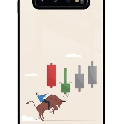 Bull Trading Momentum Samsung S10 Plus Glass Case