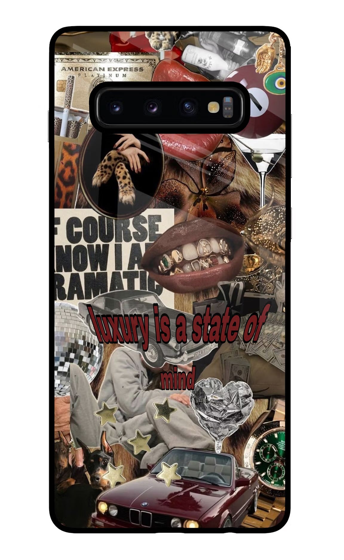 Luxury Samsung S10 Plus Glass Case Back Cover by Casekaro