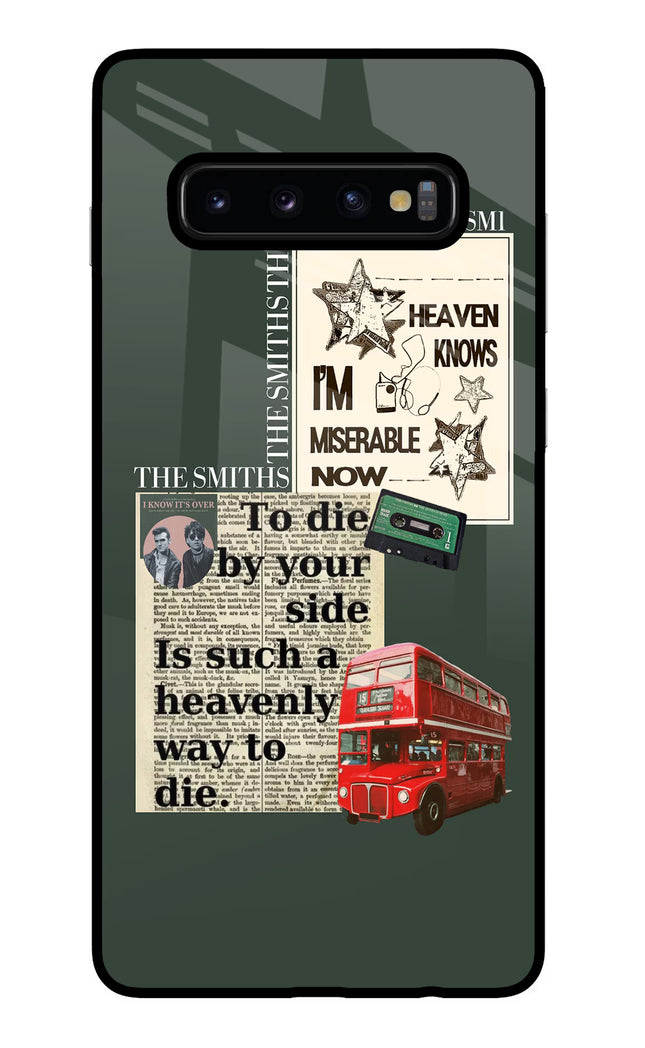 The Smiths Samsung S10 Plus Glass Case Back Cover by Casekaro