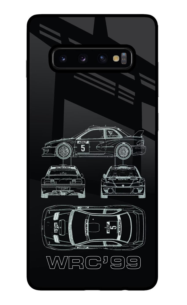 WRC'99 Samsung S10 Plus Glass Case Back Cover by Casekaro