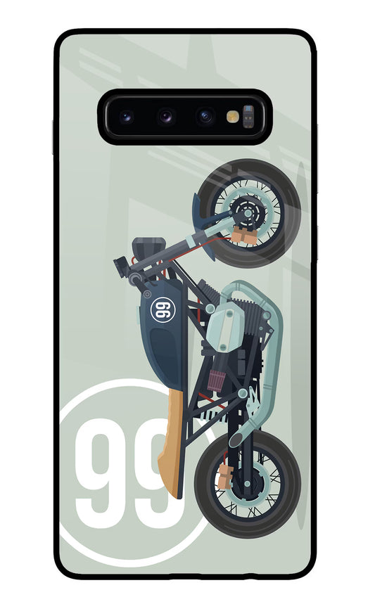 Classic Cafe Racer 99 Samsung S10 Plus Glass Case