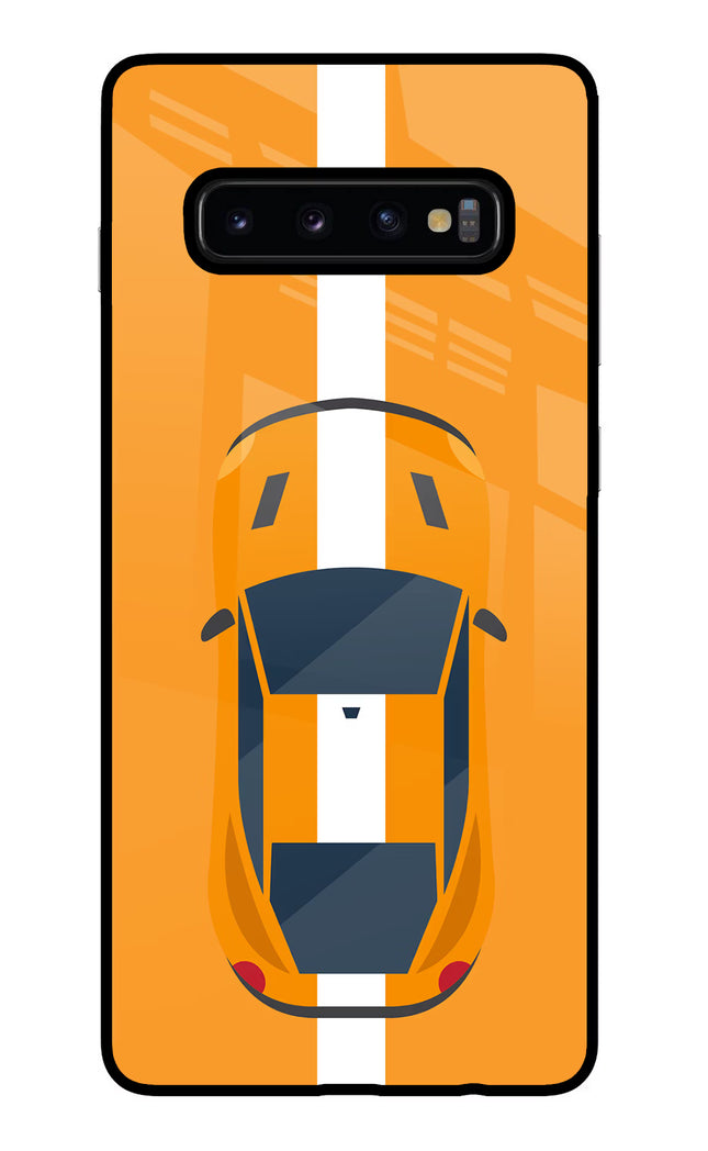 Highway Pursuit Samsung S10 Plus Glass Case Back Cover by Casekaro
