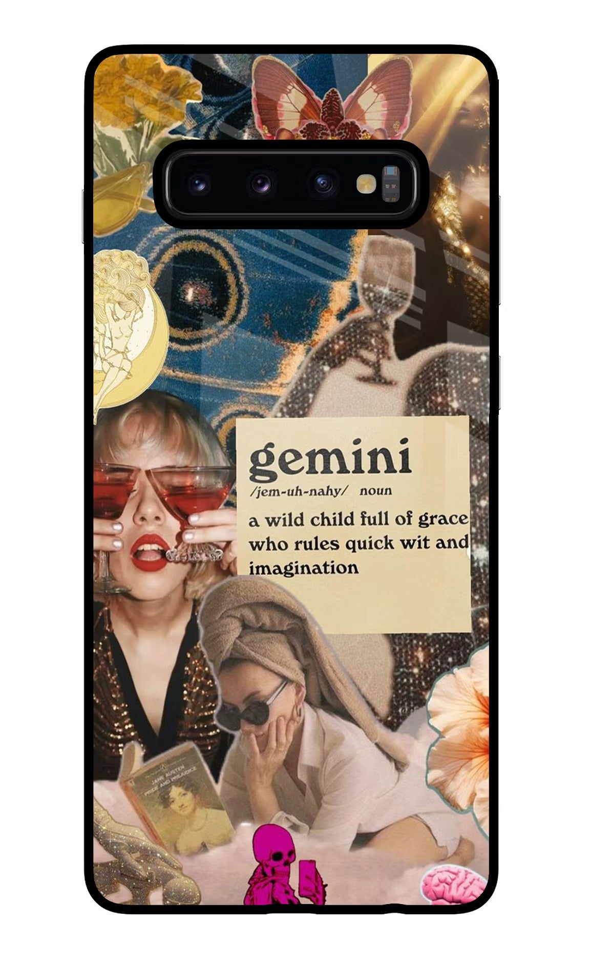 Gemini Zodiac Samsung S10 Plus Glass Case