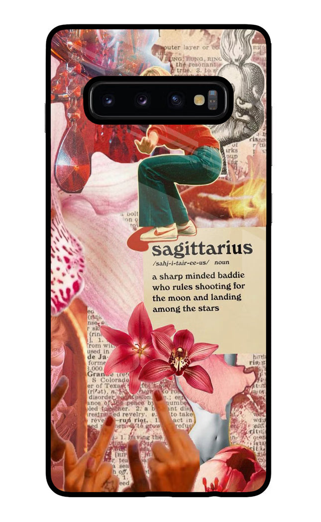 Sagittarius Zodiac Samsung S10 Plus Glass Case