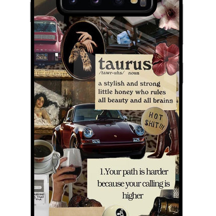 Taurus Zodiac Samsung S10 Plus Glass Case Back Cover by Casekaro