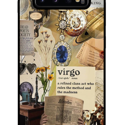 Virgo Zodiac Samsung S10 Plus Glass Case Back Cover by Casekaro