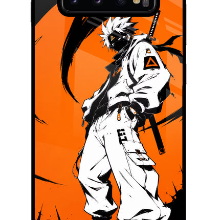 Street Samurai  Samsung S10 Plus Glass Case Back Cover by Casekaro
