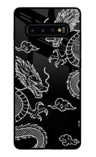 Twin Dragons Samsung S10 Plus Glass Case